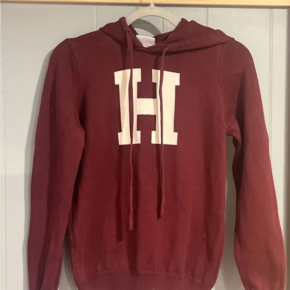The Coop Harvard University Burgundy Cotton XXS Collegiate Hooded Sweater “H”